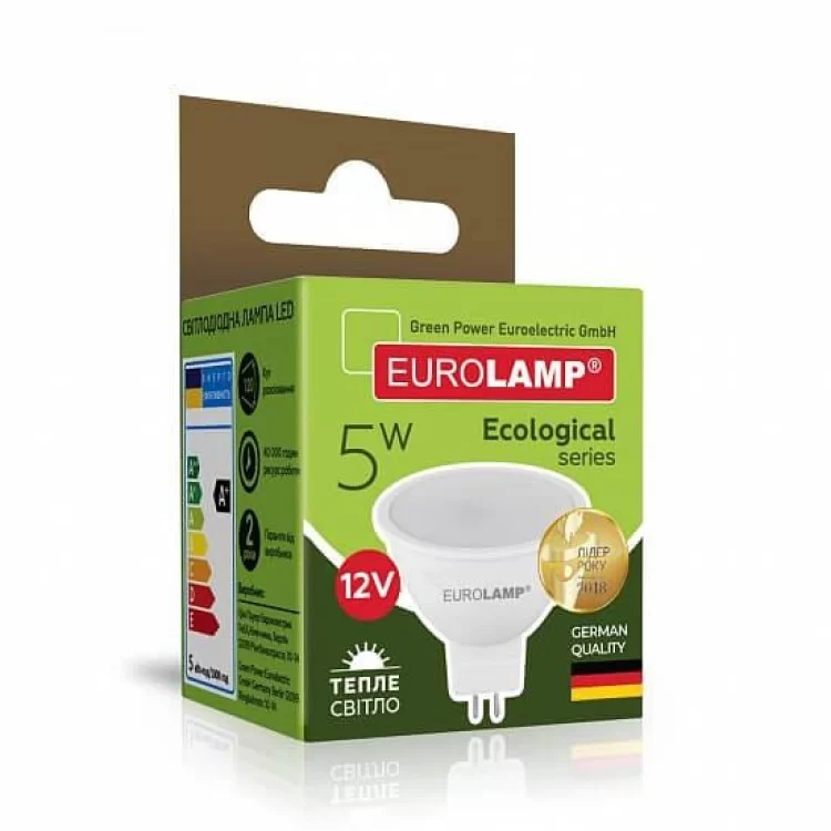 Светодиодная лампа Eurolamp LED-SMD-05533(P) Eco 5Вт 3000К MR16 GU5.3 цена 63грн - фотография 2