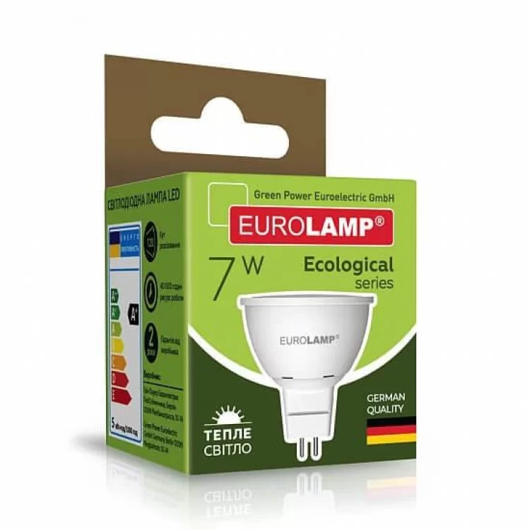 в продажу Світлодіодна лампа Eurolamp LED-SMD-07533(P) Eco 7Вт 3000К MR16 GU5.3 - фото 3