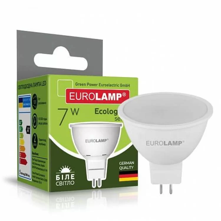 в продажу Світлодіодна лампа Eurolamp LED-SMD-07534(P) Eco 7Вт 4000К MR16 GU5.3 - фото 3