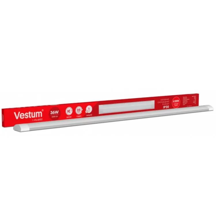 в продажу Линійний світильник Vestum 1-VS-6002 36Вт 6500К 1200мм IP20 - фото 3