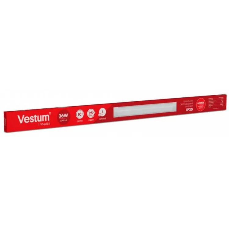 продаємо Линійний світильник Vestum 1-VS-6002 36Вт 6500К 1200мм IP20 в Україні - фото 4