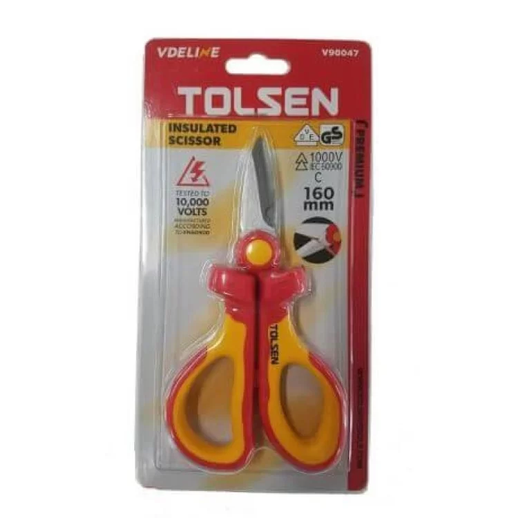 Діелектричні ножиці Tolsen (V90047) VDE 160мм Premium ціна 636грн - фотографія 2