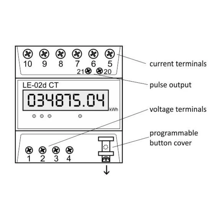 Трехфазный счетчик электроэнергии F&F LE-02D 3х230/400В 3х63А отзывы - изображение 5