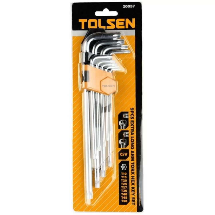Комплект удлиненных ключей Tolsen (20057) Torx Т10-Т50 (9шт) инструкция - картинка 6