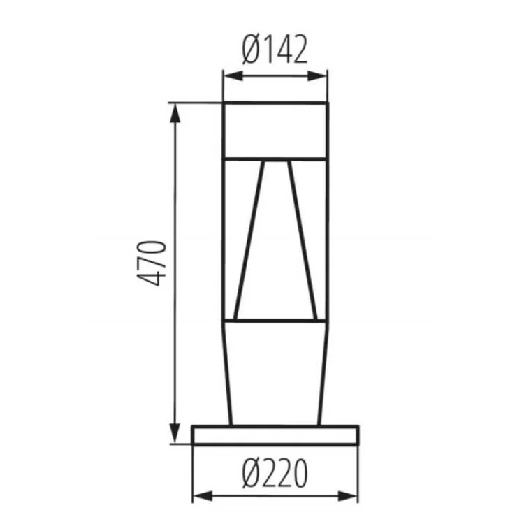 Парковый светильник столбик KANLUX INVO TR 47-O-GR (29175) круглого сечения графитовый инструкция - картинка 6