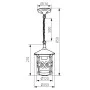 Уличный подвесной светильник KANLUX SALAMA EL-90-PEND (08623)