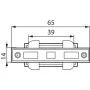 Проміжний з'єднувач шонопровода KANLUX TEAR PR-I-B-WH (22586) для рельсової системи світильників