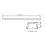 Рассеиватель KANLUX SHADE A-FR (10 м) (19170) для светодиодных лент (10шт 1 м)