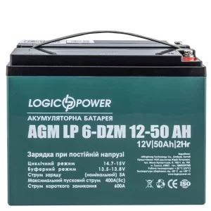 Тяговий свинцево-кислотний акумулятор LogicPower LP10063 LP 6-DZM-50