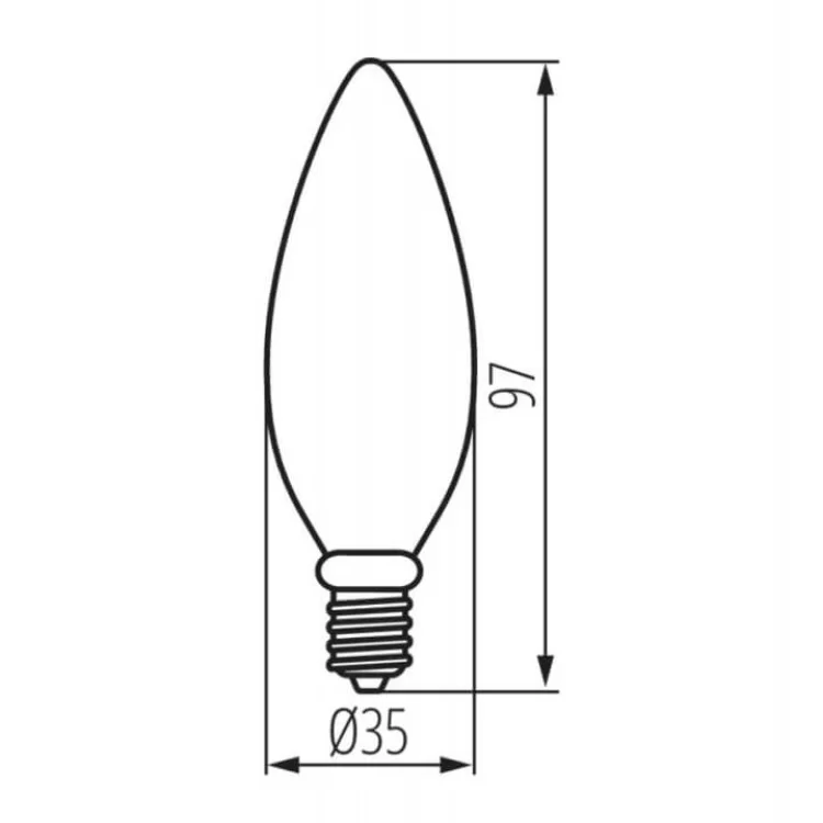 в продажу Світлодіодна лампа KANLUX XLED C35E14 6W-NW-M (29623) - фото 3