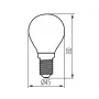 Филаментная лампа KANLUX XLED G45 E14 4,5W-WW (29624)