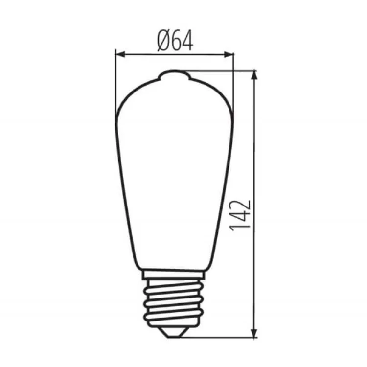 Філаментна лампа KANLUX XLED ST64 7W-WW (29637) відгуки - зображення 5