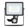 Уличный прожектор с датчиком движения V-TAC 3800157631082 LED 20Вт SKU-452 Samsung chip 230В 4000К (черный)