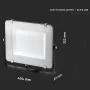 Уличный прожектор V-TAC 3800157631327 LED 150Вт SKU-476 Samsung CHIP 230В 4000К (черный)