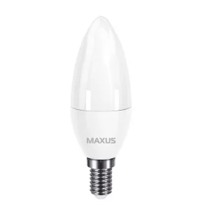 Светодиодная лампа свеча Maxus C37 5Вт 4100K 220В E14 (1-LED-732)