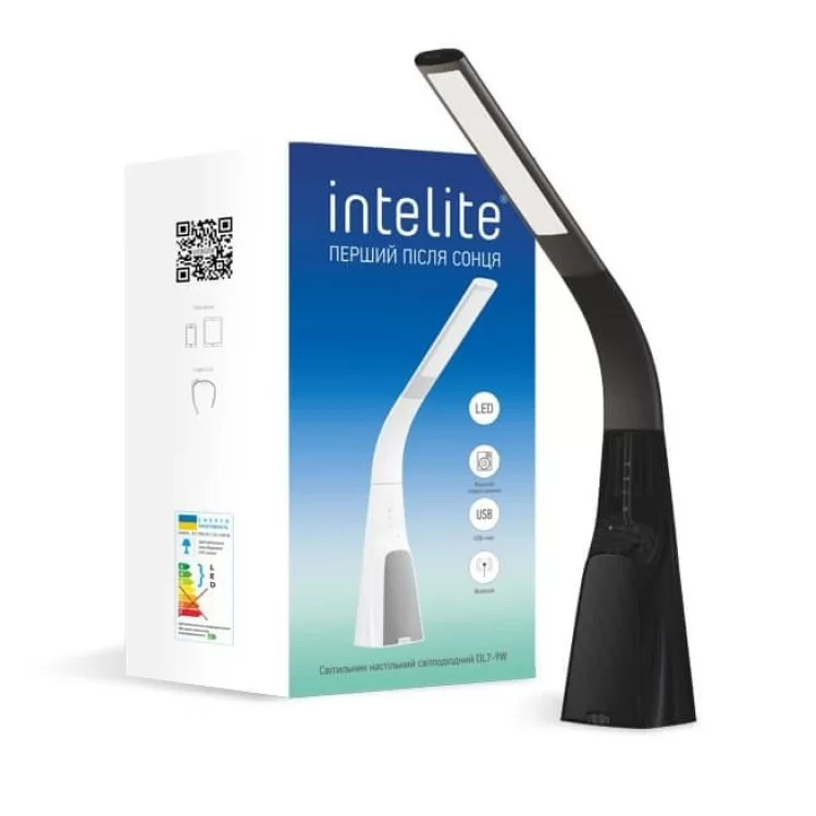 в продаже Светодиодная настольная лампа Intelite Desk lamp Sound 9Вт (черный) DL7-9W-BL - фото 3