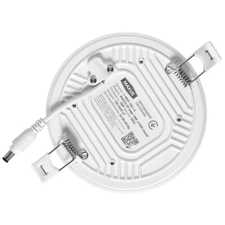 Круглий врізний світильник Maxus SP Edge 18Вт 4100К (1-MSP-1841-C) ціна 215грн - фотографія 2