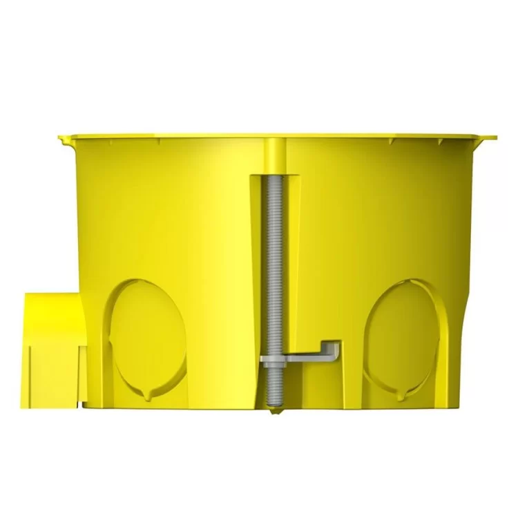 Монтажная наборная коробка для полых стен Plank Electrotechnic BOXES MB002 (PLK4002400) типа МВ 65х45мм (желтая) цена 20грн - фотография 2