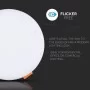 Кругла врізна LED панель V-TAC 3800157643030 18Вт SKU-734 Samsung Chip 230В 4000К Ø170мм