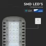 Уличный консольный светильник V-TAC 3800157649551 LED 30Вт SKU-956 Samsung CHIP 230В 4000К (серый)