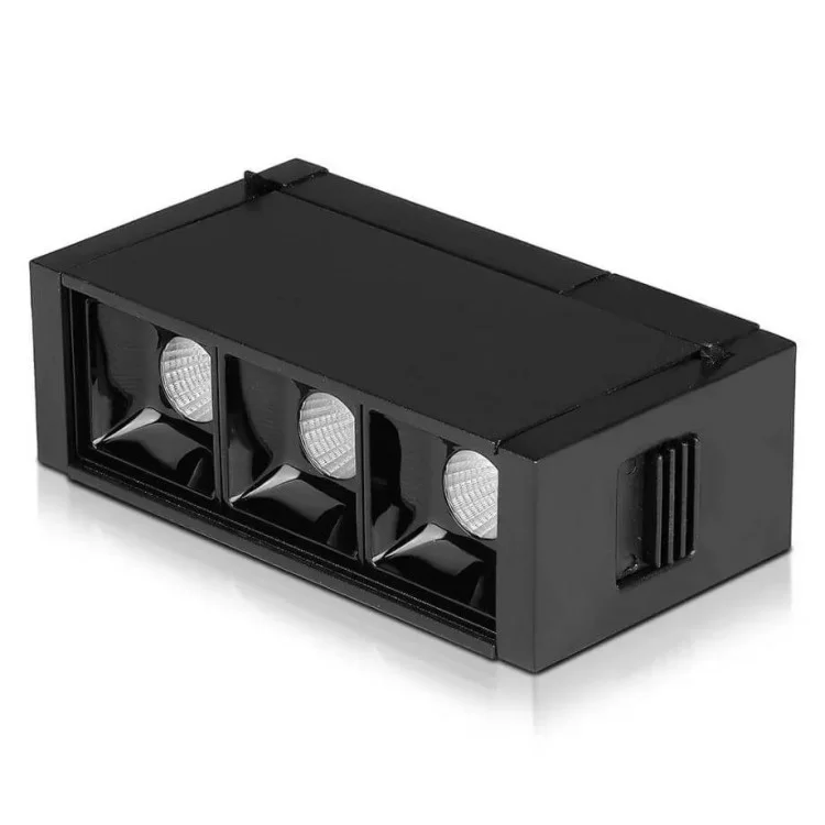 Трековый светильник V-TAC 3800157652780 LED 3Вт SKU-7960 24В 3000K с магнитным креплением (черный)