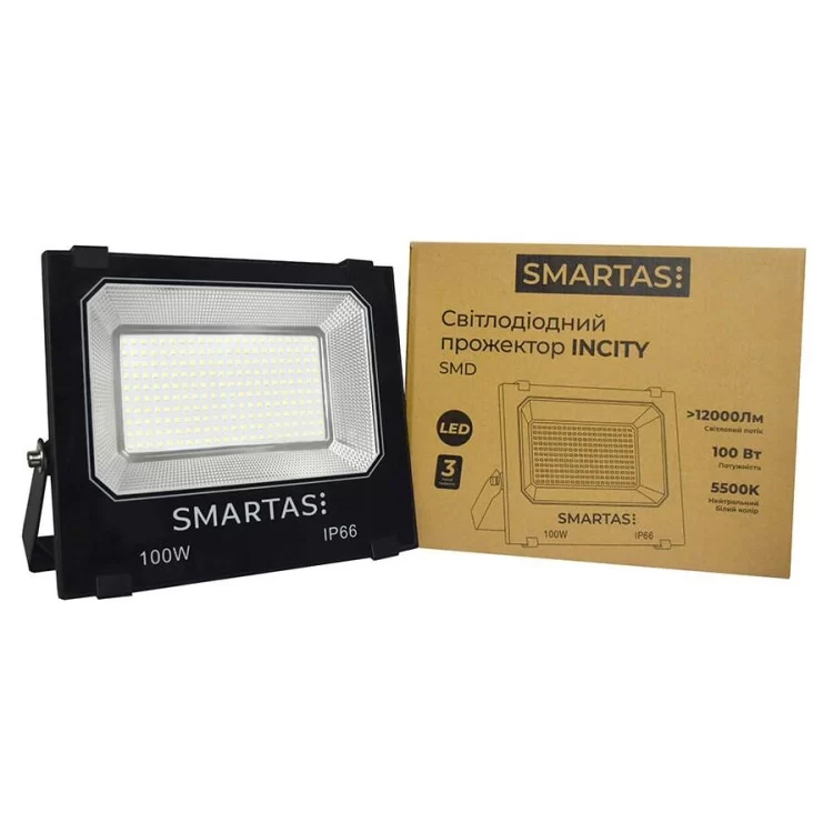 продаємо Світлодіодний прожектор Smartas Incity 100Вт (IY3-320100W-255-19F1) в Україні - фото 4