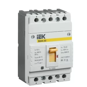 Автоматический выключатель IEK SVA4410-3-0100 ВА44-33 100А 3Р 15кА