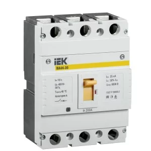 Автоматический выключатель IEK SVA4410-3-0200 ВА44-35 200А 3Р 25кА