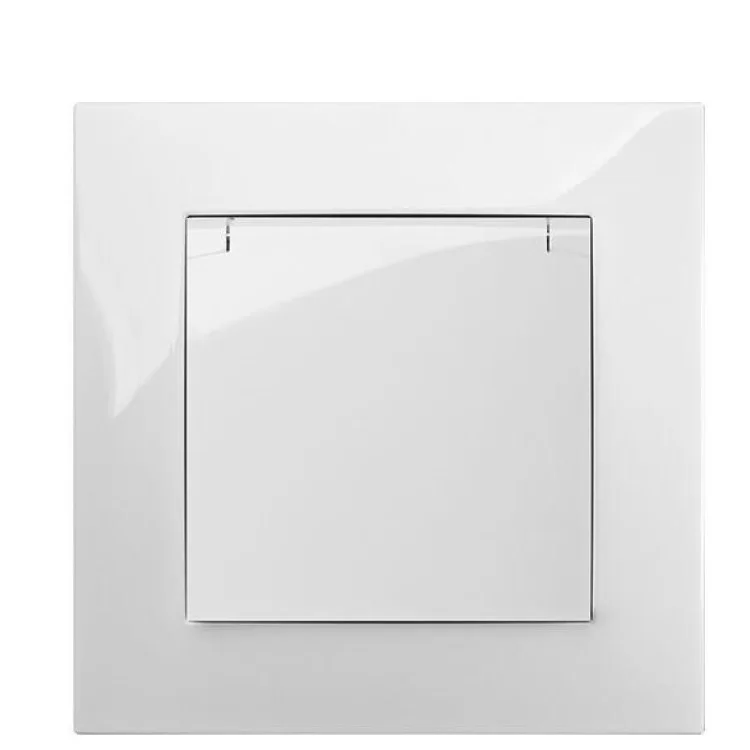 Одноместная розетка Elektro-Plast Carla 1739-10 с з/к с крышкой (белый) цена 160грн - фотография 2