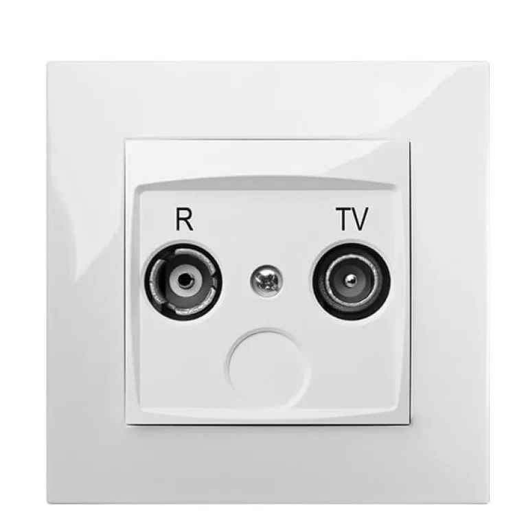 Кінцева R-TV розетка Elektro-Plast Carla 1752-10 (білий) ціна 508грн - фотографія 2