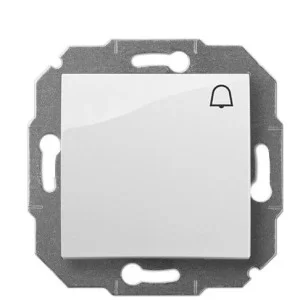 Одинарний кнопковий вимикач Elektro-Plast Carla 1714-10 (білий)