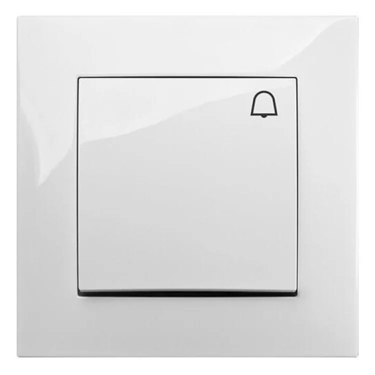 Одинарний кнопковий вимикач Elektro-Plast Carla 1714-10 (білий) ціна 146грн - фотографія 2
