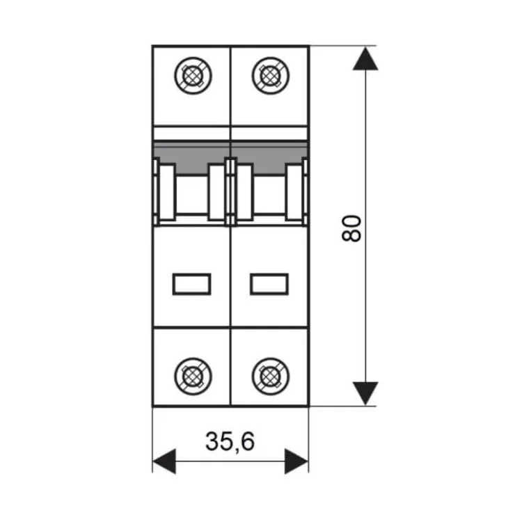 Автоматичний вимикач Schrack BM417250 4,5кА 50А 2P характеристика C огляд - фото 8