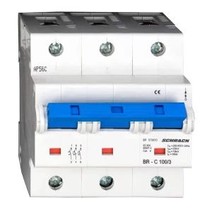 Автоматичний вимикач Schrack BR573910 20кА 100А 3P характеристика C