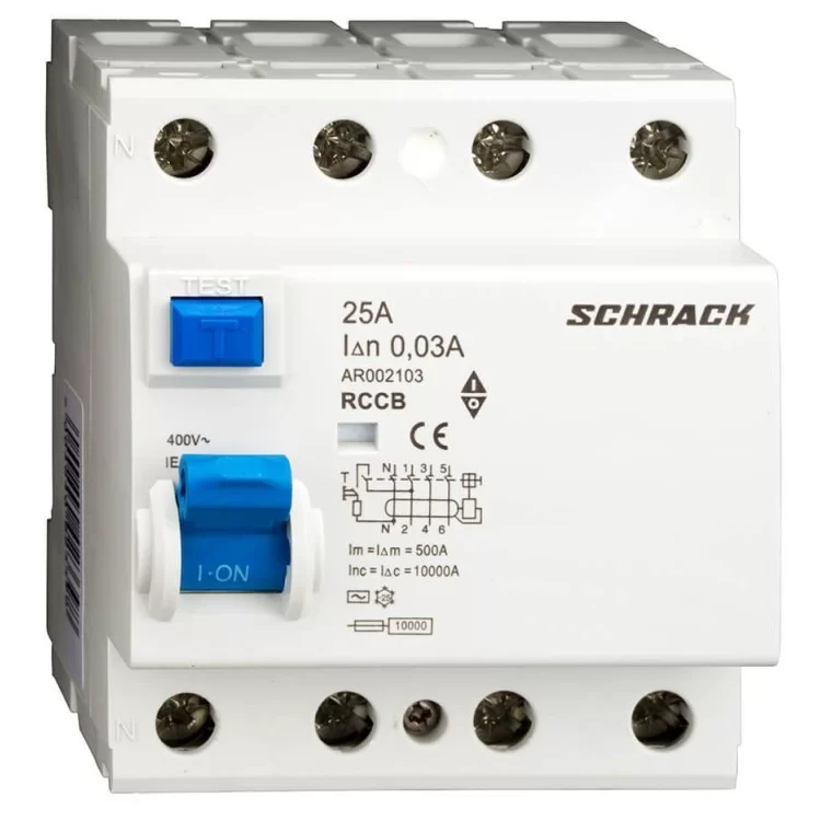 ПЗВ Schrack AR002103 10кА 25А 30мА 4P тип AC