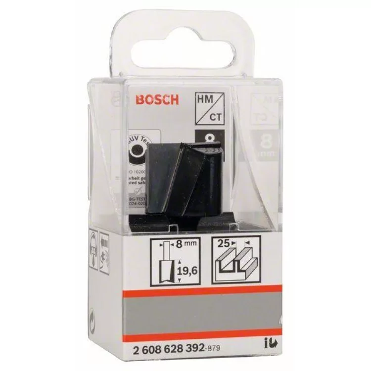 Пазова фреза Bosch Std S8/D25/L20 ціна 400грн - фотографія 2