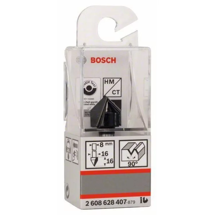 V-образная пазовая фреза Bosch Std S8/D16/L16/90° цена 275грн - фотография 2