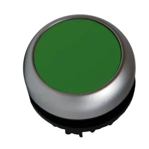 Зеленая плоская кнопка Schrack MM216948 с подсветкой и фиксацией