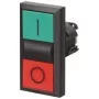 Зелена/червона подвійна пружинна кнопка Schrack MST29020