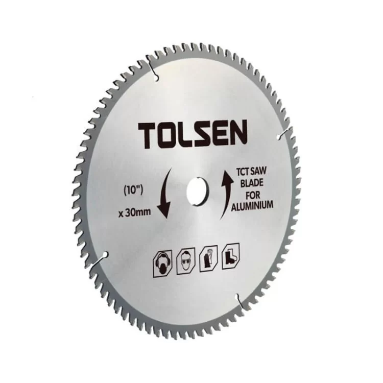 Пільний диск по алюмінію з ТВС напайками Tolsen (76540) 210х60Тх30мм