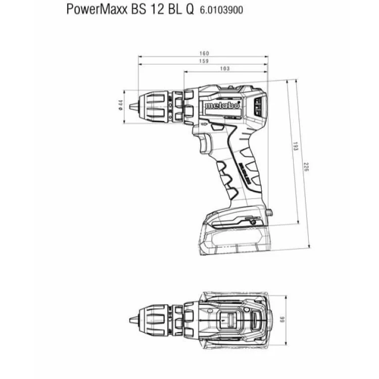 шуруповерт-дрель Metabo PowerMaxx BS 12 BL Quick МС05 (601039500) 12В 2х2.0А/ч (з ЗУ SC30) відгуки - зображення 5