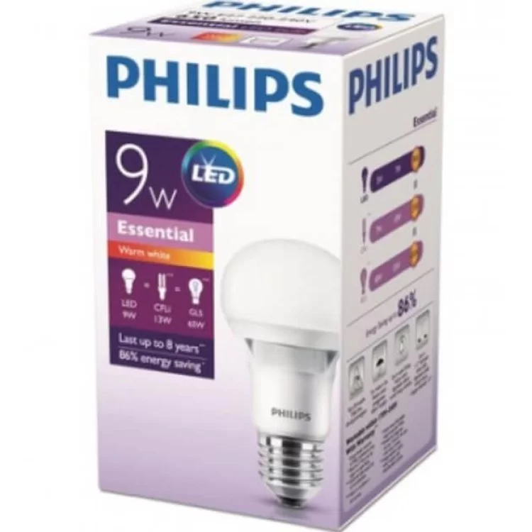 Светодиодная лампа Philips 929001205087 LEDBulb E27 230В 3000K A60 Essential цена 59грн - фотография 2