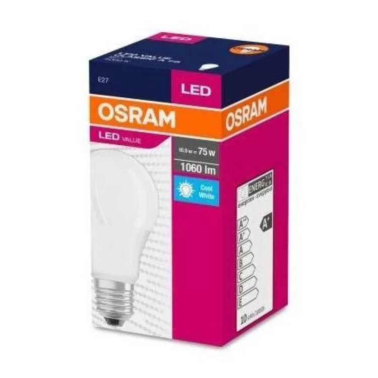 Світлодіодна лампа Osram 4052899971035 VALUE A75 10Вт 1055Лм 6500К E27 відгуки - зображення 5
