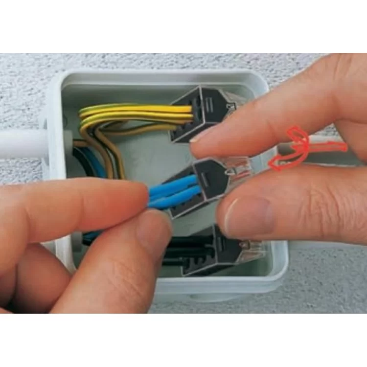в продаже Клеммный соединитель Wago 773-106 Push Wire® в прозрачном корпусе с фиолетовой крышкой - фото 3