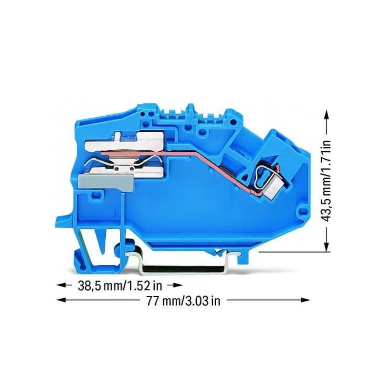 Розмикаюча N клема Wago 780-613 2,5мм² (синя) інструкція - картинка 6
