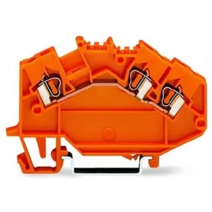 Клемма Wago 780-654 TS 35 (оранжевая)