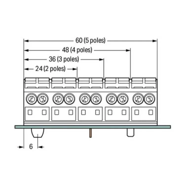 в продажу 3-полюсна чотирипровідна PE-N-L1 клема Wago 862-9603 Push Wire (біла) - фото 3