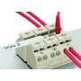 Трехполюсная четырехпроводная PE-N-L1 клемма Wago 862-9603 Push Wire (белая)