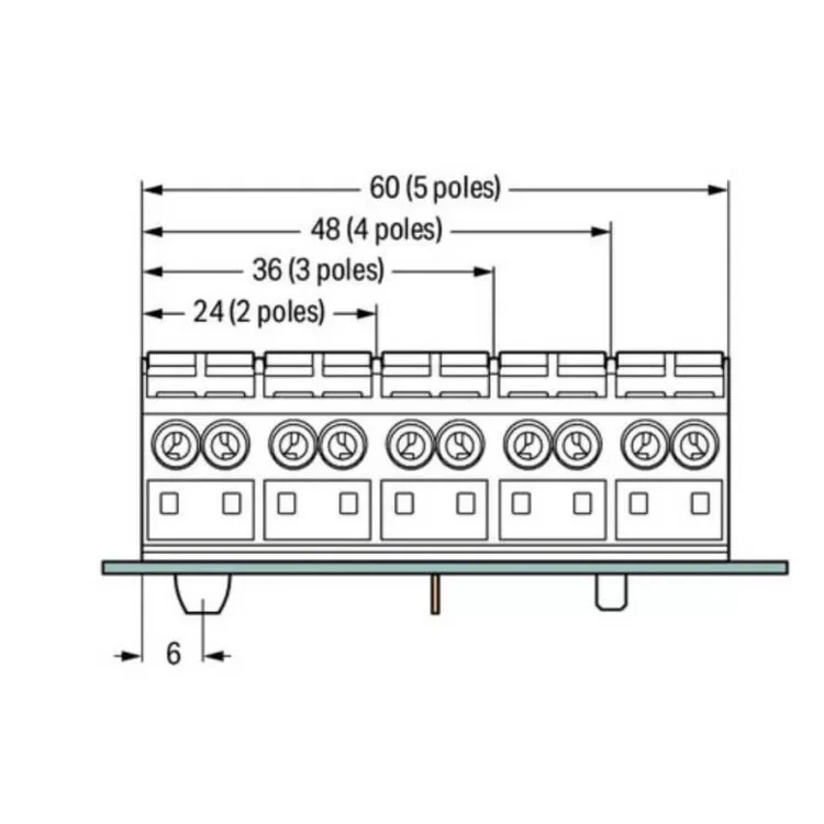 в продаже Четырехполюсная четырехпроводная PE-N-L1-L2 клемма Wago 862-9604 Push Wire (белая) - фото 3