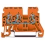 Трехпроводная компактная клемма Wago 870-682 TS35 (оранжевая)
